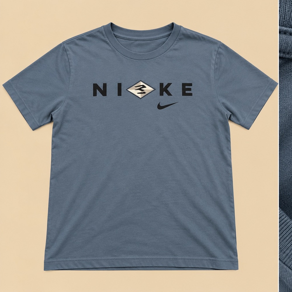 Nike Slate Blue Logo Short Sleeve Tee